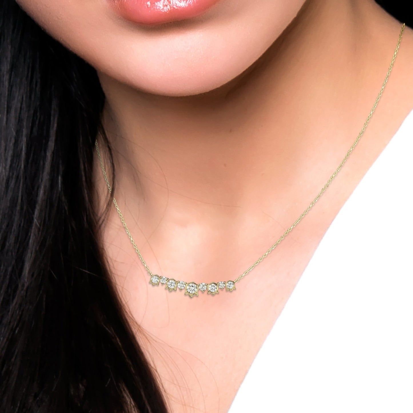 Catherine Diamond Swag Necklace - Bramston Goldsmithing