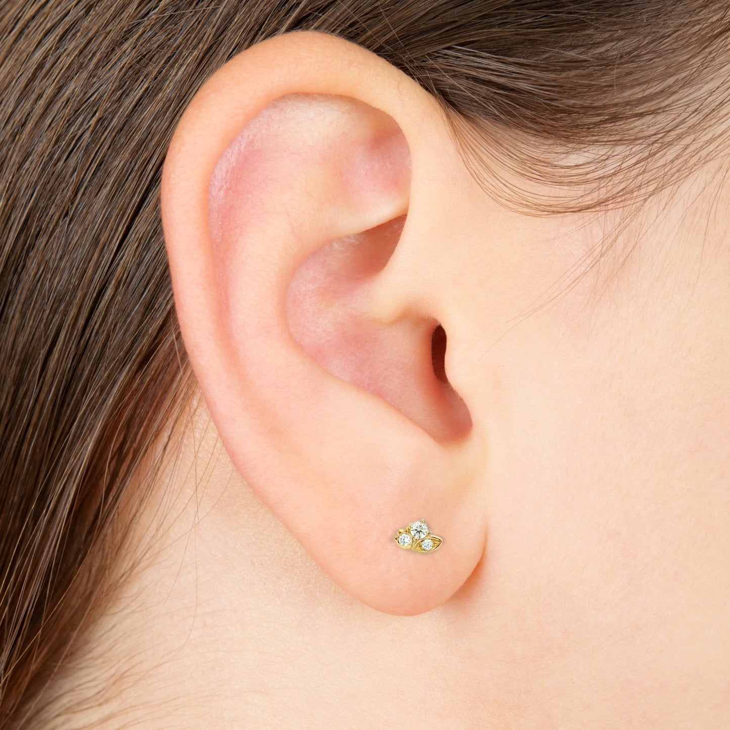 Claire Diamond Trio Earrings - Bramston Goldsmithing