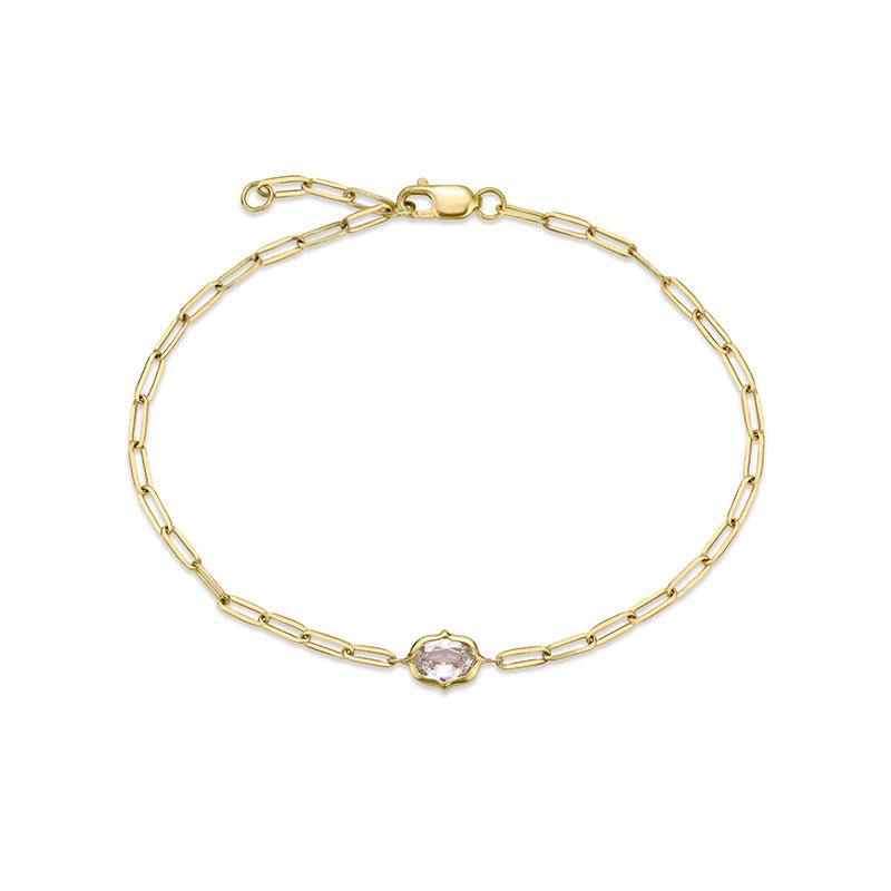 Luna White Sapphire Bracelet - Bramston Goldsmithing