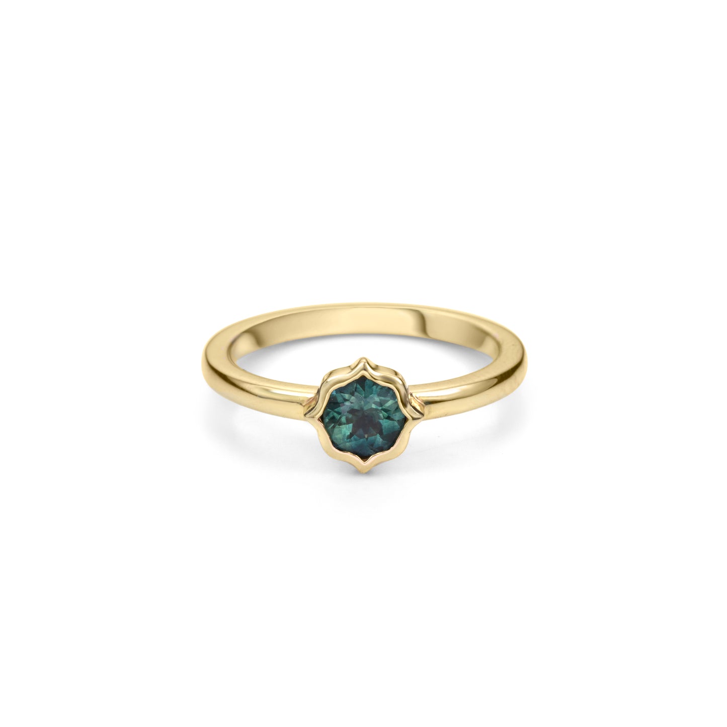 Stella Teal Montana Sapphire Solitaire
