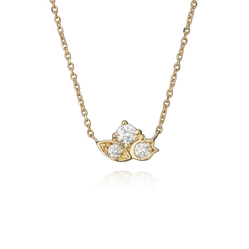 Flower Poiray Yellow Gold Diamond Necklace - Poiray – Poiray Paris Eshop
