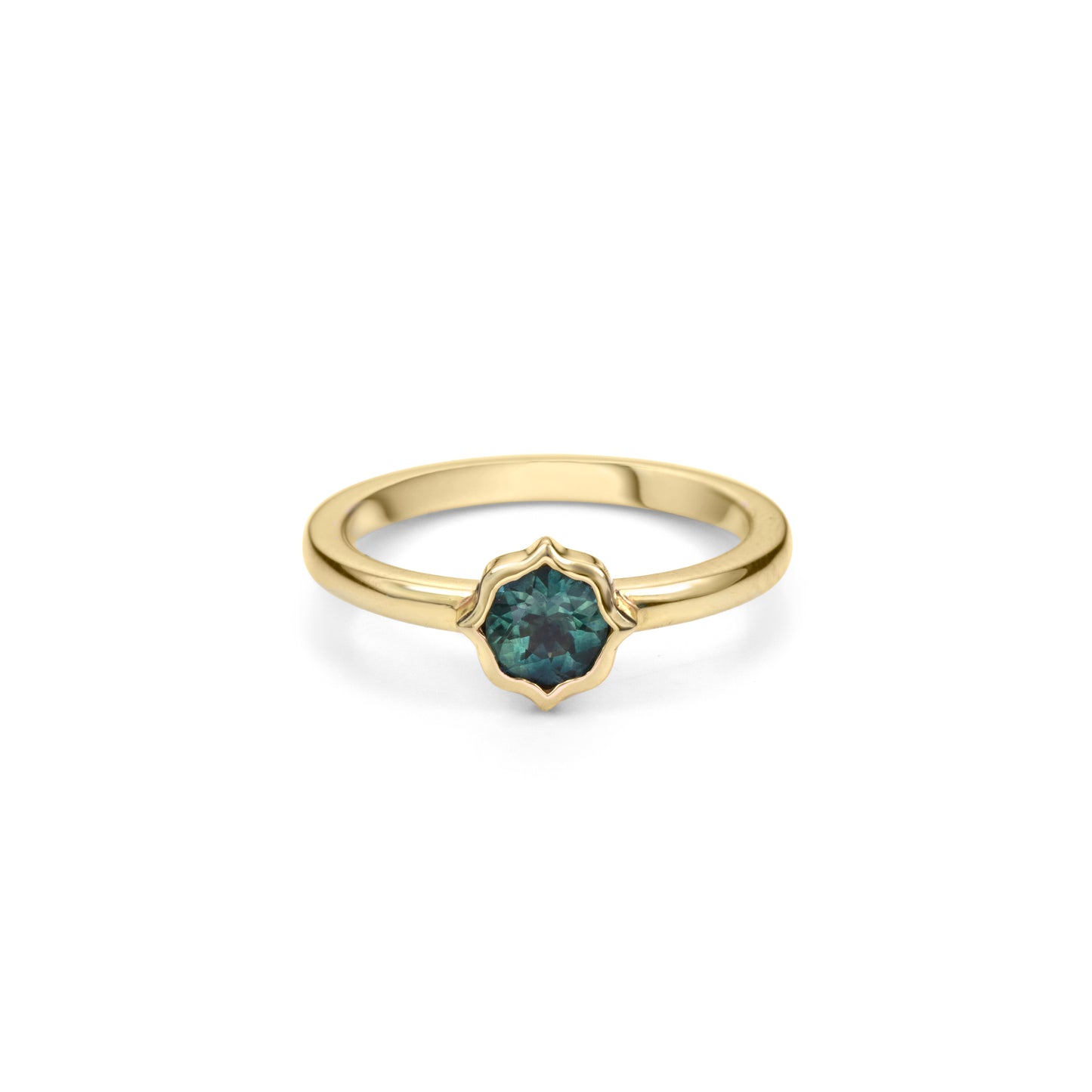 Load image into Gallery viewer, Stella Teal Montana Sapphire Solitaire
